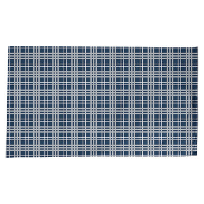 Plaid Cotton Blend Tablecloth