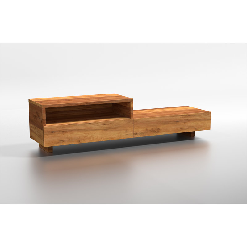 Parkside Unfinished TV Stand for TVs up to 24", Ash Brown