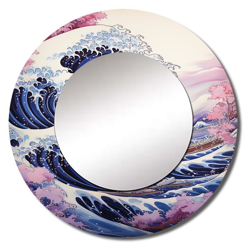 Chef-d'œuvre, le grand mauve de Kanagawa II, 29 po x 29 po