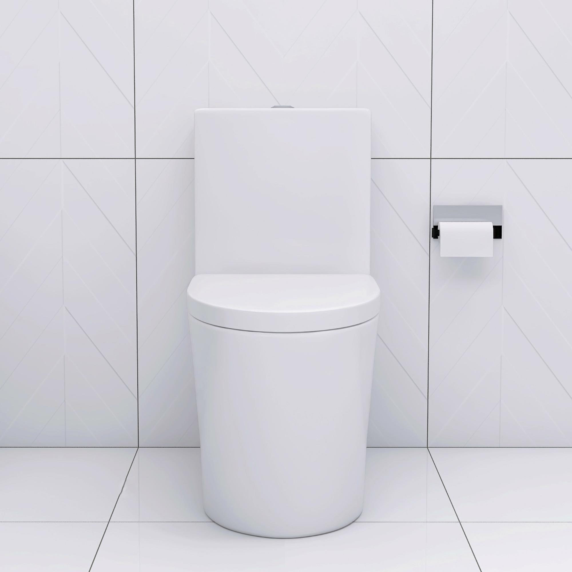 CCJKLO 1.6 Gallons GPF Elongated Comfort Height Floor Mounted Close ...