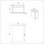 Meuble-lavabo en marbre 20 po avec lavabo en céramique Modern-310607838