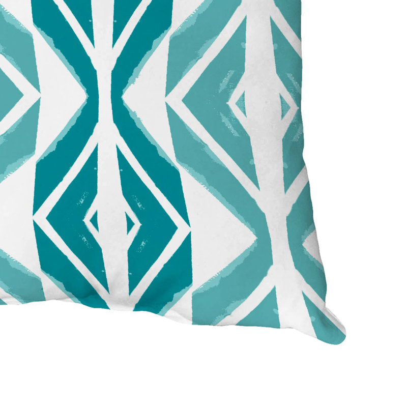  Housse de coussin carré et insert, 16" x 16", Bleu sarcelle