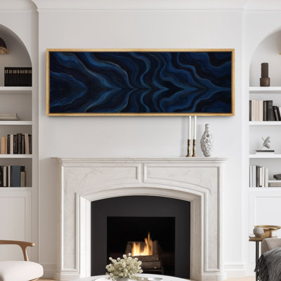 Grande impression sur toile encadrée, reproduction d'art abstrait neutre pour décoration murale moderne minimaliste