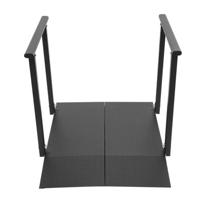 Steel Wheelchair Ramp With Handrails