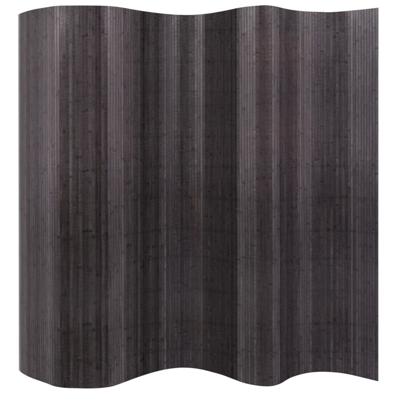 Cloison pliante en bambou / rotin Seese, Gris, H 65 po x l 98,4 po