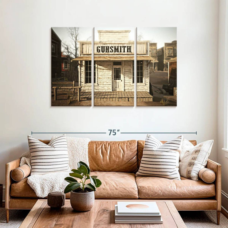 Lelar Western Gunsmith Shop, 36" H x 57" W
