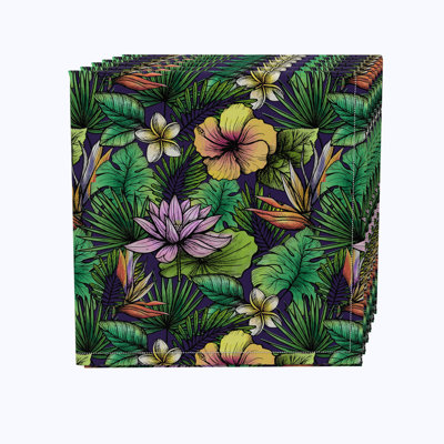Gerlind 100% Cotton Floral Square Napkin