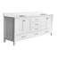 Meuble-lavabo autoportant avec cadre double en bois massif 84 po.