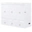 Lit double blanc avec une grande surface et un tiroir pour un rangement pratique - peu encombrant-205199718-205199717