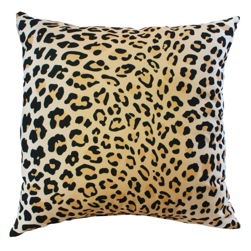 Leopard Print Decorative Pillow, Natural