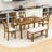 Deshana 6 - Person Four Leg Dining Set-122056637