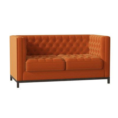 Jess Fabric 63'' Reception Loveseat