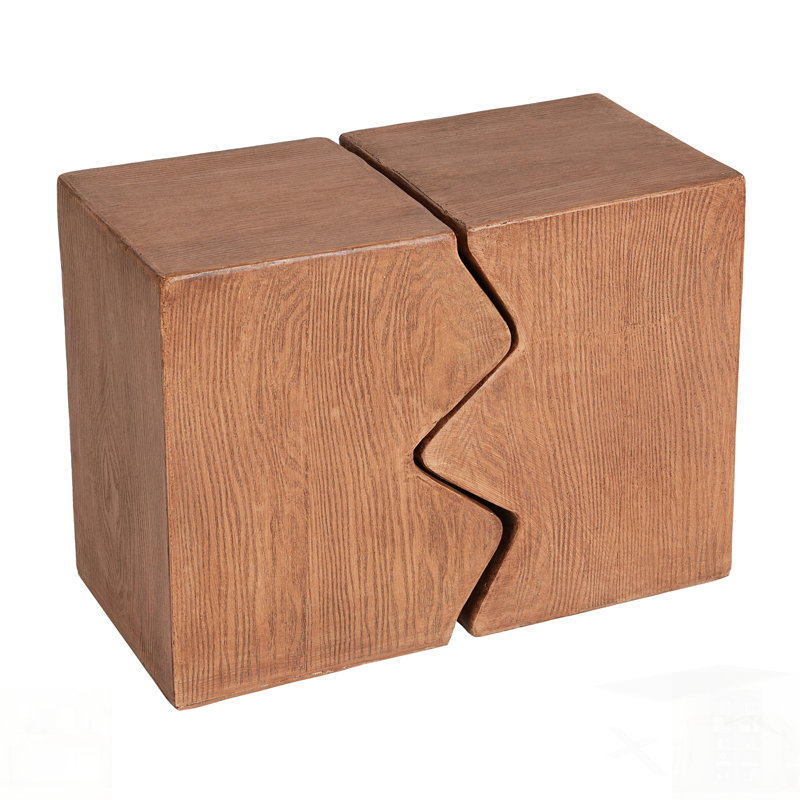 Ensemble de 2 tables d'appoint pour l'extérieur MGO, ensemble de 2 tables d'appoint et de patio en faux bois polyvalentes et durables