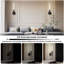 Appliques murales encastrées noires de luxe à 1 lumière à intensité variable et à intensité variable (ampoule incluse)-839631095-848082648-839631088