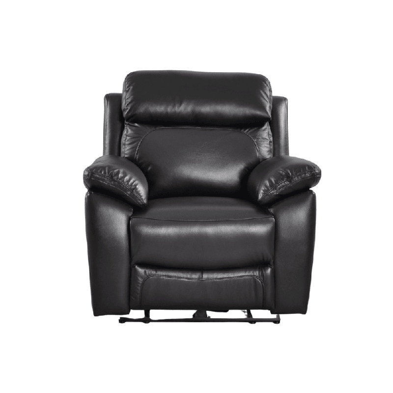 Cesiro Genuine Leather Electric Power Recliner Armchair, Black