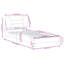 Structure de lit avec DEL sans matelas taupe 90 x 200 cm Hvar-1330126386-1330126387