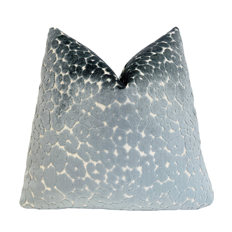 Housse de coussin en velours à imprimé animal, H 20 po x l 20 po, Verre d'eau