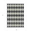 Tapis intérieur / extérieur géométrique noir lavable 5 pi x 8 pi