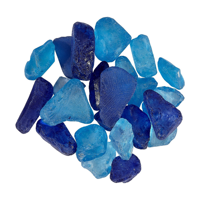 Remplisseuse de vase en verre de mer, Bleu
