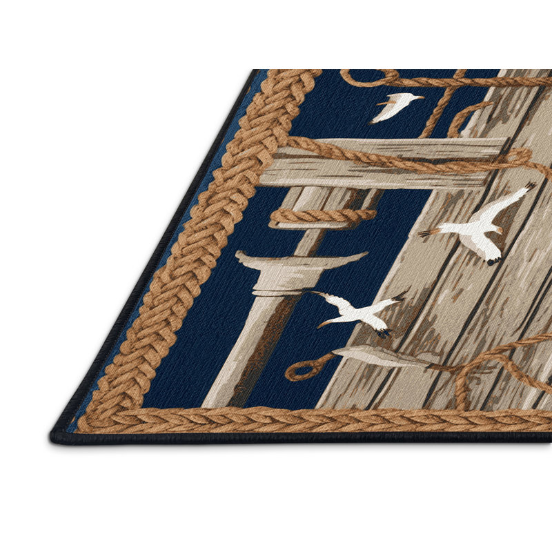  Tapis nautique lavable Pier designs, Rectangulaire 2 pi x 3 pi