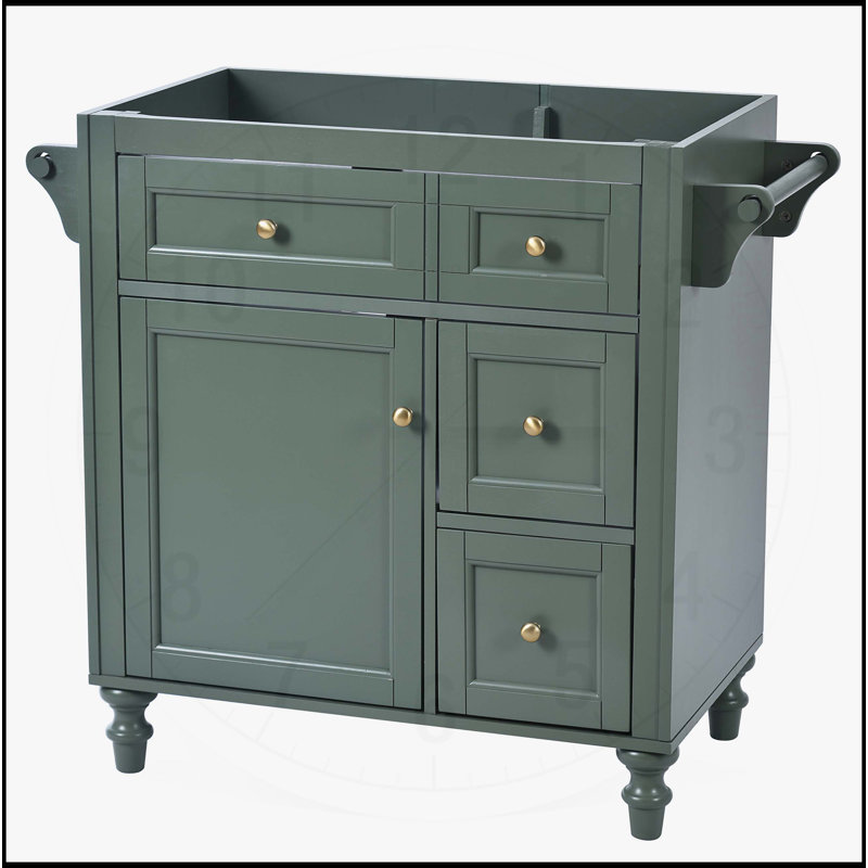 Meuble-lavabo de 30 po sans lavabo supérieur, Blanc