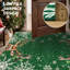 Tapis de Noël à motifs de rennes et de flocons de neige, antidérapant, antitache, lavable à la machine, pliable, idéal pour la décoration intérieure des fêtes de fin d'année.-630895627-630895630