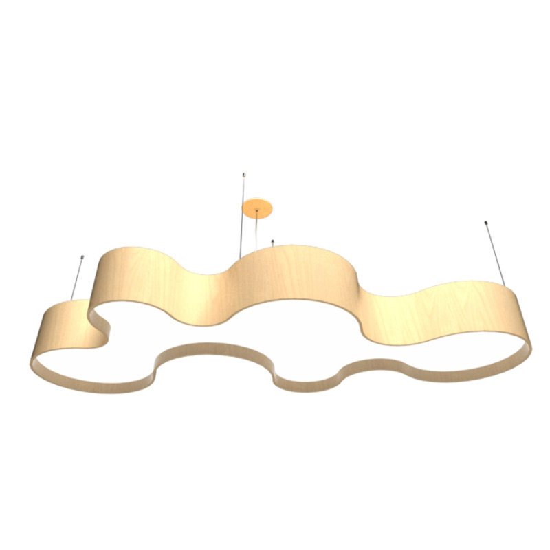 Luminaire suspendu unique à 1 lumière DEL, Érable