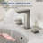 Widespread Bathroom Faucet 3 Hole, 2-handle Bathroom Sink Faucet with Drain Assembly-125423855