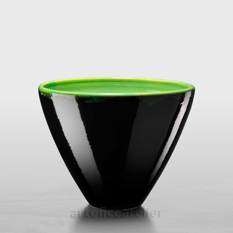 Chiho Handmade Ceramic Table Vase, Green