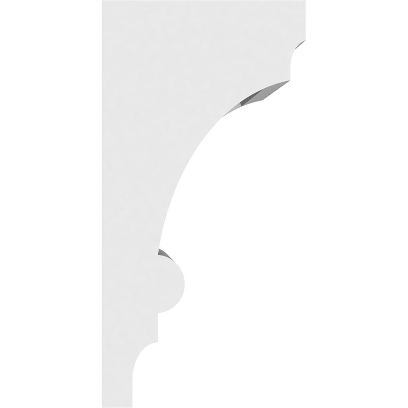 Corbeau en PVC standard de qualité architecturale Diane, H 8 po x l 7 po x P 4 po