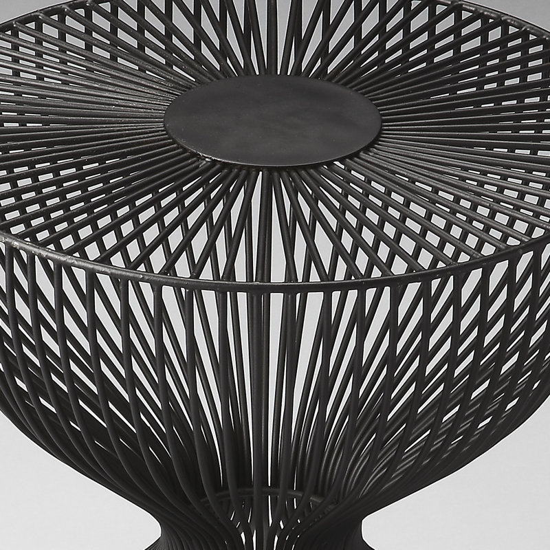 Nicholas Metal Side Table, Black