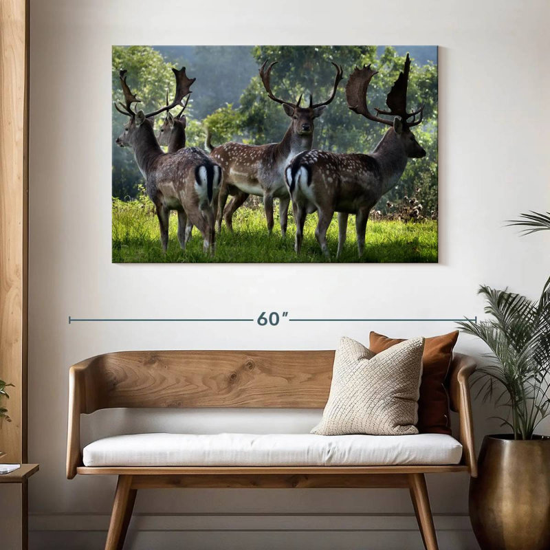 Brampt Deer Alliance, 32" H x 48" W
