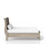 Grand lit gris antique Construction avec rangement de tiroir, tiroirs de rangement de style moderne, transitionnel