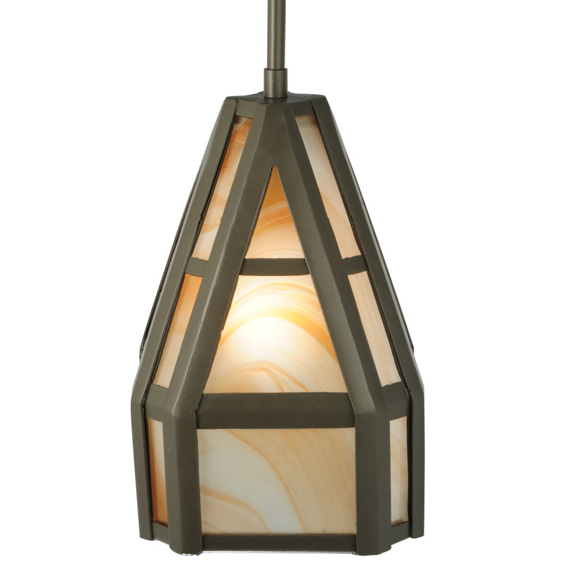 Luminaire suspendu géométrique à 1 lumière Swirl