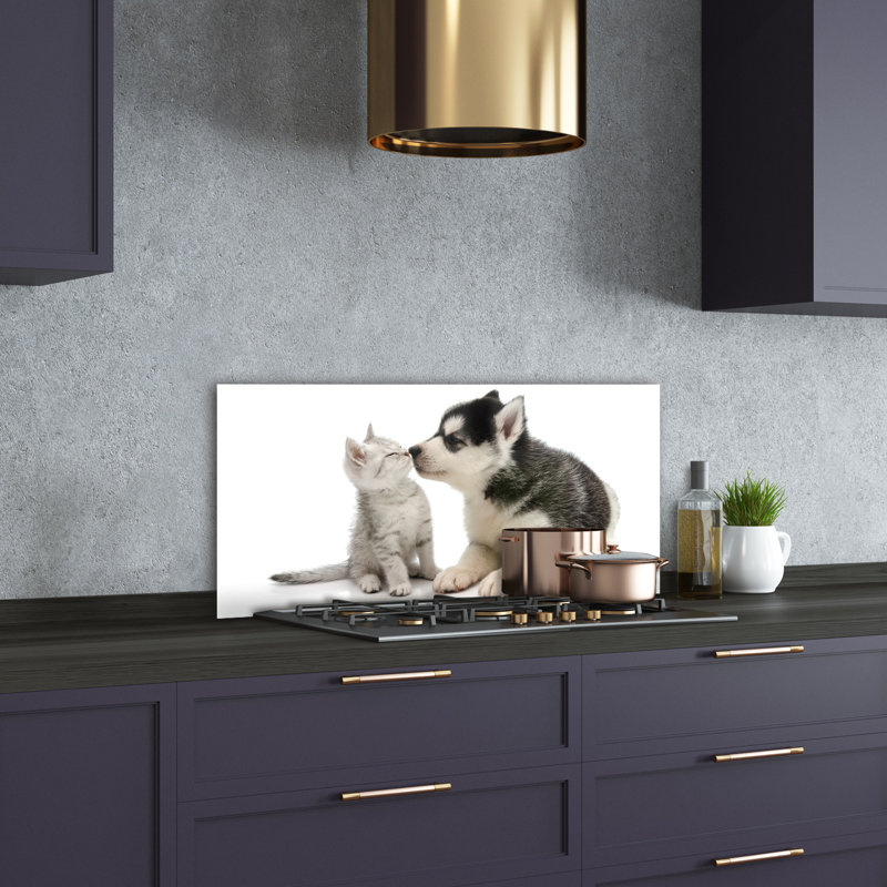 Lunamae 50cm W x 100cm L Glass Peel and Stick Panel