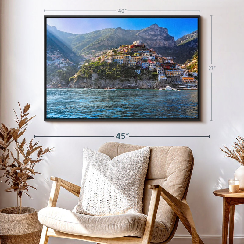 Places "Falaises de Positano", art mural, H 27 po x l 40 po