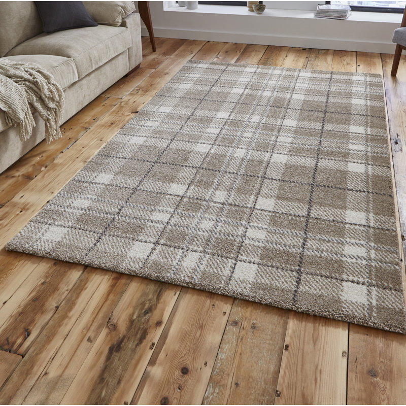 Wellness Macfoy Handwoven Beige/Gray Rug, Rectangle 120 x 170cm