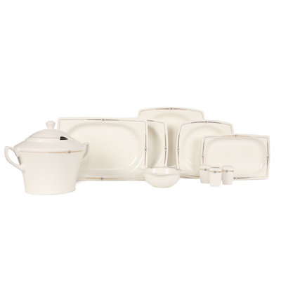Corriveau 62 Piece Dinnerware Set, Service for 12