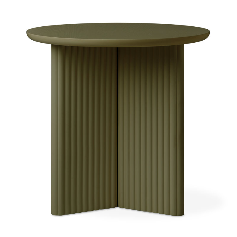Table de bout ronde Odeon, Olive