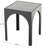 Cole And Grey Metal Geometric Side End Accent Table With Glass Top