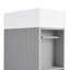 Meuble-lavabo moderne en céramique avec meuble-lavabo et armoire de rangement gris 18,6 po Macaire-121112169
