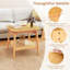 Table d'appoint en bambou Boho