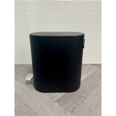 Fortuna 5L Soft Close Steel Bathroom Pedal Bin