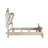 Monique Solid Wood Standard Bed with Upholstered Headboard in Champagne-93235300