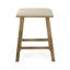Jocelyn Upholstered Stool with Solid Wood Frame-2067406352