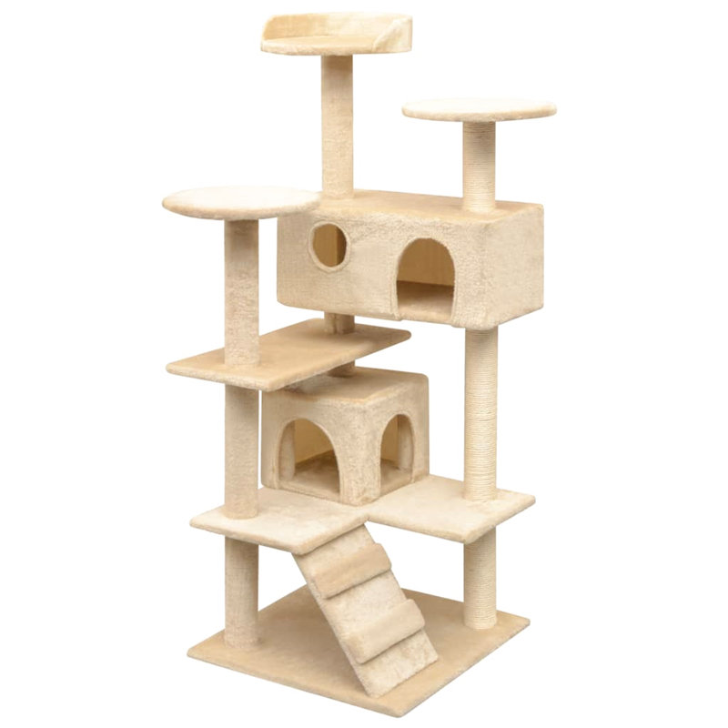 Amerina Cat Tree, 67 cm x 67 cm x 125 cm, Beige