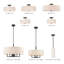 Bazilijus 6 - Light Dimmable Drum Chandelier-1574867943