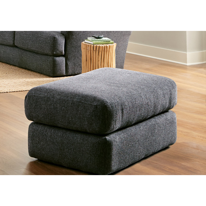 Repose-pieds Huckabee, 100 % polyester gris