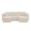 Canapé modulaire compact, canapé en velours côtelé de style minimaliste moderne, canapé modulaire à compression confortable avec conception compacte et efficace-743540765