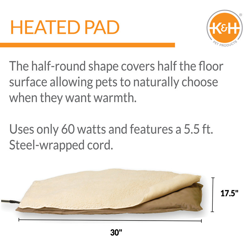 Orthopedic Polyester Pet Bed, Large (30" W x 17.5" D x 1.5" H)